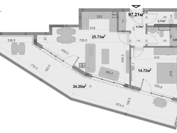 2-СТАЕН АПАРТАМЕНТ 111 М² В КВ.ОВЧА КУПЕЛ - 0