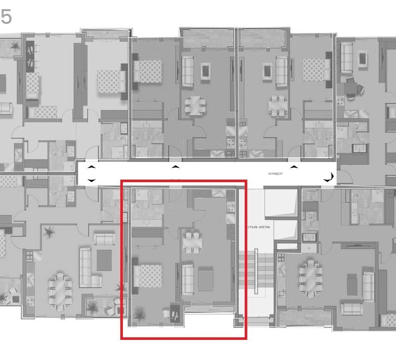 2-СТАЕН АПАРТАМЕНТ 90 М² ДО НБУ - 0
