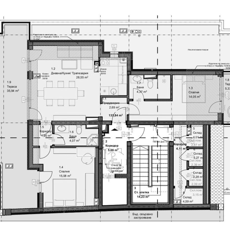 3-СТАЕН АПАРТАМЕНТ 160 М² В КВ.ОВЧА КУПЕЛ - 0