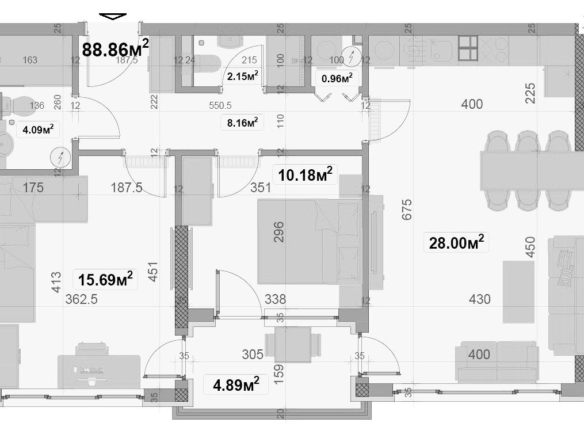 3-СТАЕН АПАРТАМЕНТ 101 М² В КВ.ОВЧА КУПЕЛ - 0