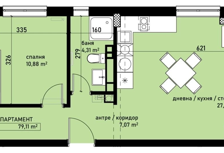 3-СТАЕН АПАРТАМЕНТ 94 М² МЕЖДУ ДО НОВ БЪЛГАРСКИ УНИВЕРСИТЕТ - 0