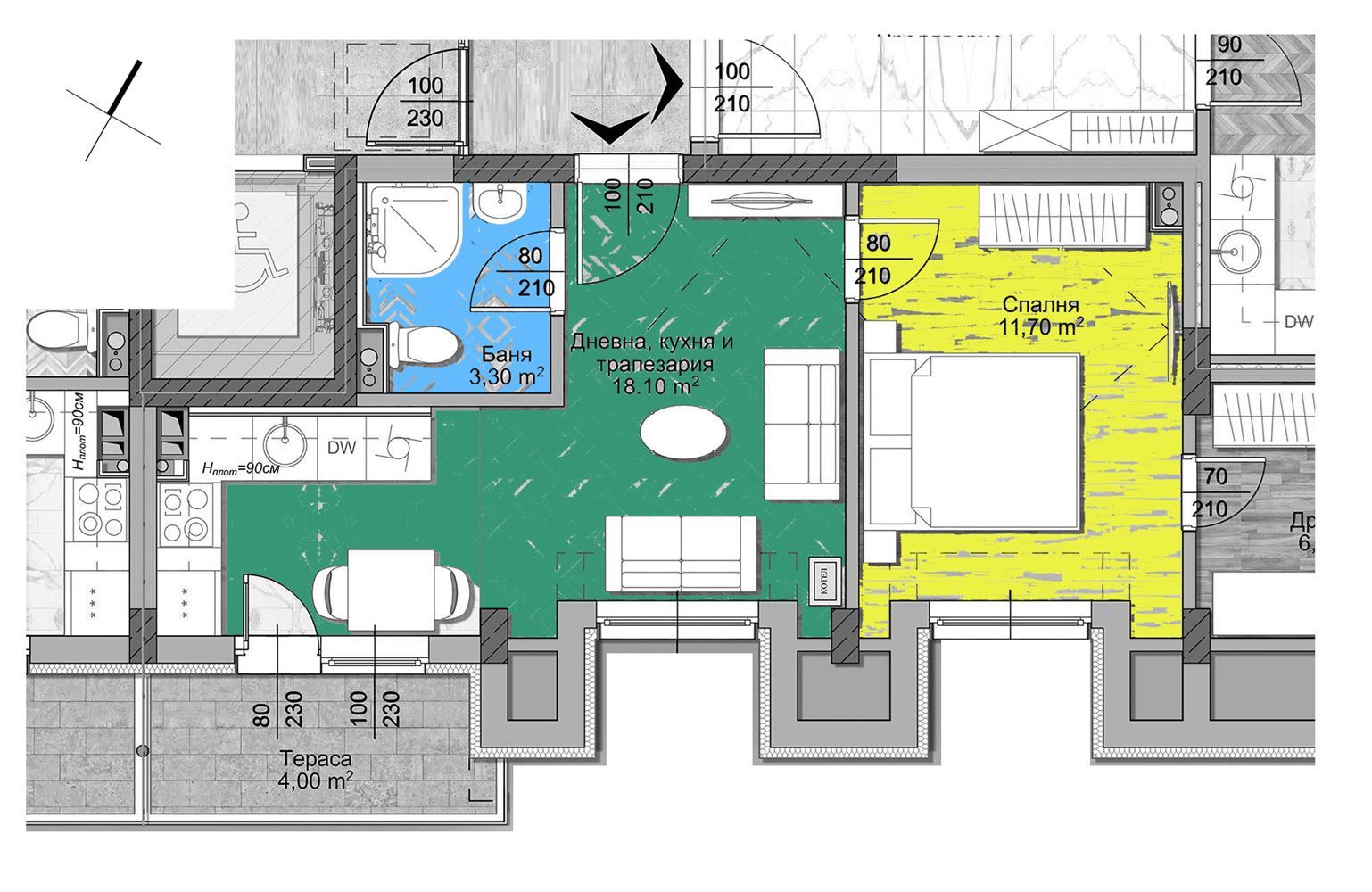 2-СТАЕН АПАРТАМЕНТ 73 М² ДО МЕТРОСТАНЦИЯ МИЗИЯ - 0