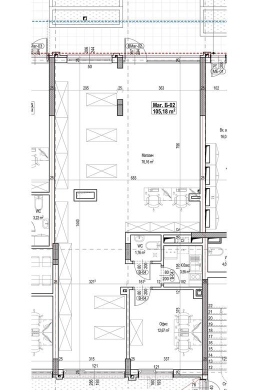 ПОМЕЩЕНИЕ 128 М² ДО МЕТРОСТАНЦИЯ БИЗНЕС ПАРК - 0