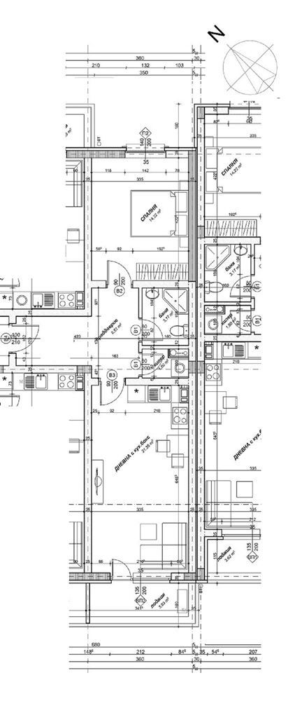 2-СТАЕН АПАРТАМЕНТ 89 М² ДО МЕТРОСТАНЦИЯ ОВЧА КУПЕЛ - 0