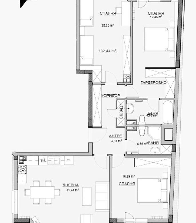 4-СТАЕН АПАРТАМЕНТ 160 М2 ДО МЕТРОСТАНЦИЯ КРАСНО СЕЛО - 0
