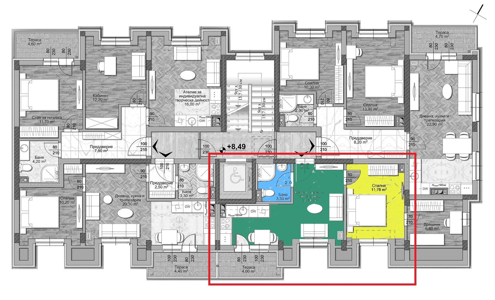 2-СТАЕН АПАРТАМЕНТ 73 М² ДО МЕТРОСТАНЦИЯ МИЗИЯ - 0