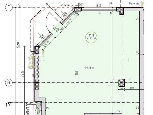 ПОМЕЩЕНИЕ 72 М² И ВИТРИНА КЪМ УЛИЦАТА - 0