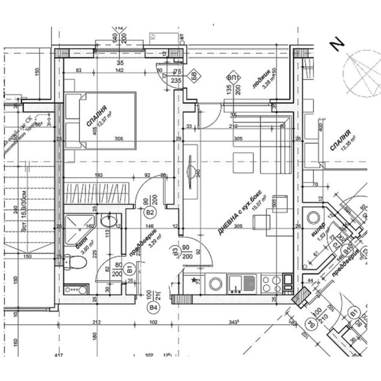 2-СТАЕН АПАРТАМЕНТ 63 М² ДО МЕТРОСТАНЦИЯ ОВЧА КУПЕЛ - 0