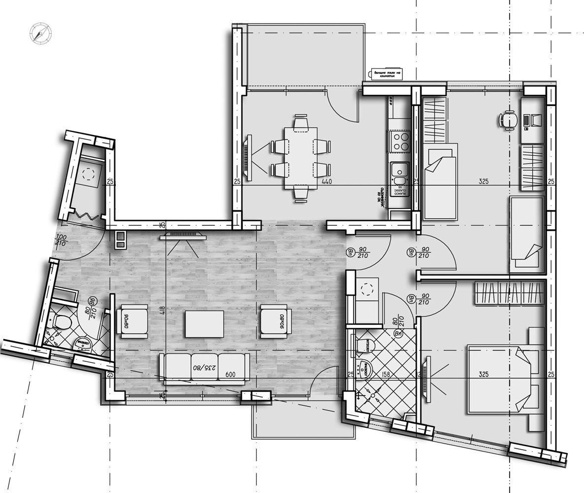 3-СТАЕН АПАРТАМЕНТ 123 М² БЛИЗО ДО ЮЖНИЯ ПАРК - 0