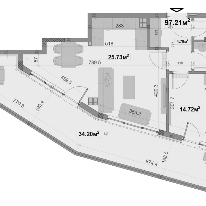 2-СТАЕН АПАРТАМЕНТ 111 М² В КВ.ОВЧА КУПЕЛ - 0