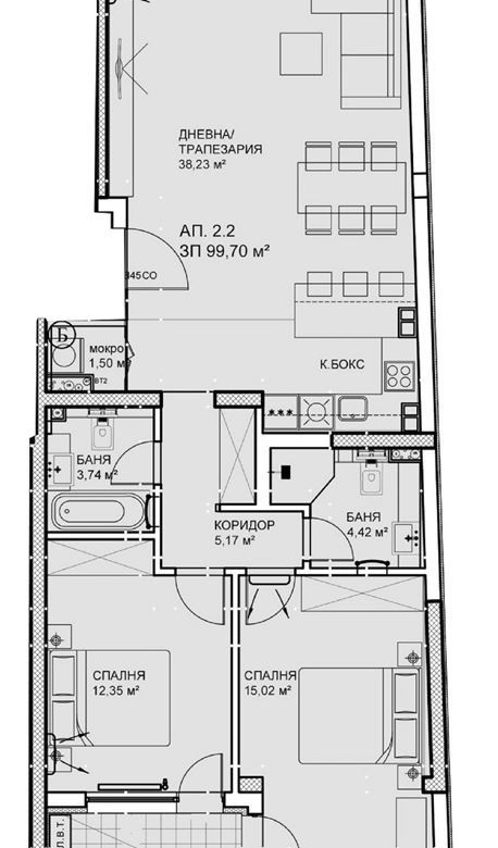 3-СТАЕН АПАРТАМЕНТ 117 М² ДО МЕТРОСТАНЦИЯ КРАСНО СЕЛО - 0
