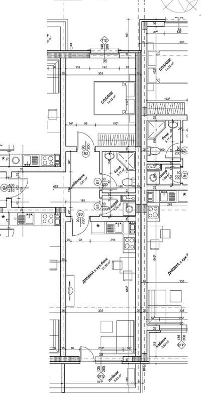 2-СТАЕН АПАРТАМЕНТ 89 М² ДО МЕТРОСТАНЦИЯ ОВЧА КУПЕЛ - 0