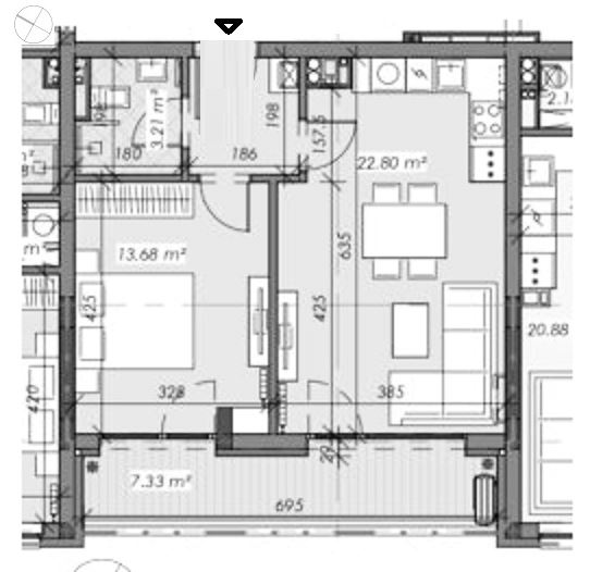 2-СТАЕН АПАРТАМЕНТ 71 М² В КВ.ОВЧА КУПЕЛ - 0