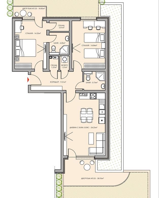 3-СТАЕН АПАРТАМЕНТ 111 М² В КВ.ОВЧА КУПЕЛ - 0