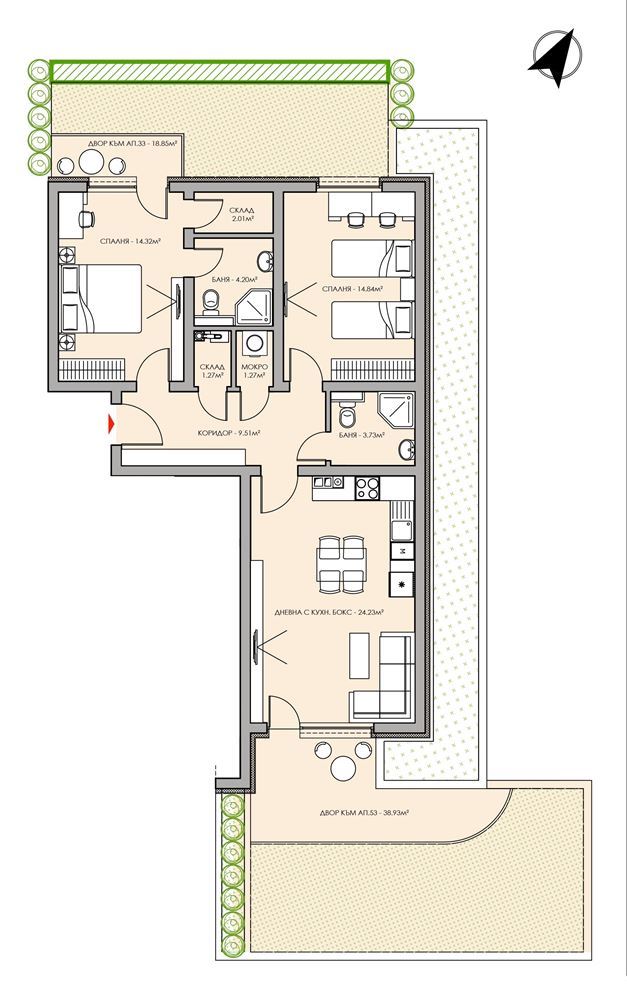 3-СТАЕН АПАРТАМЕНТ 111 М² В КВ.ОВЧА КУПЕЛ - 0