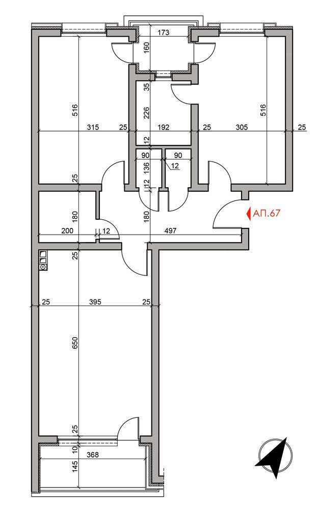 3-СТАЕН АПАРТАМЕНТ 124 М² В КВ.ОВЧА КУПЕЛ - 0