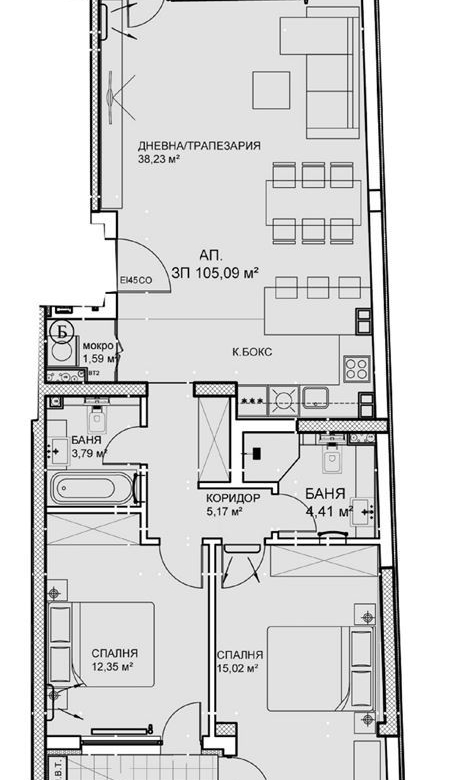 3-СТАЕН АПАРТАМЕНТ 123 М² ДО МЕТРОСТАНЦИЯ КРАСНО СЕЛО - 0