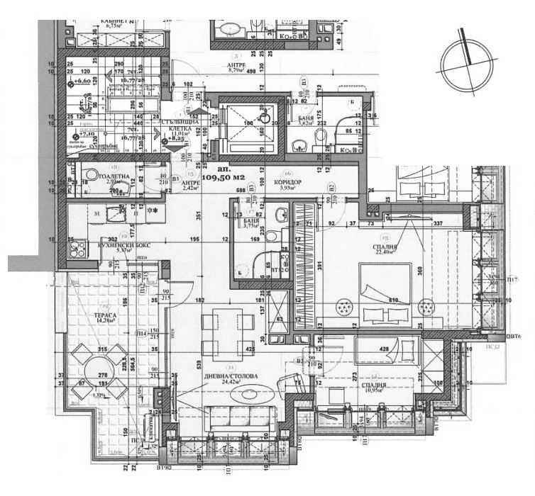 3-СТАЕН АПАРТАМЕНТ 125 М² ДО МЕТРОСТАНЦИЯ ХАДЖИ ДИМИТЪР - 0