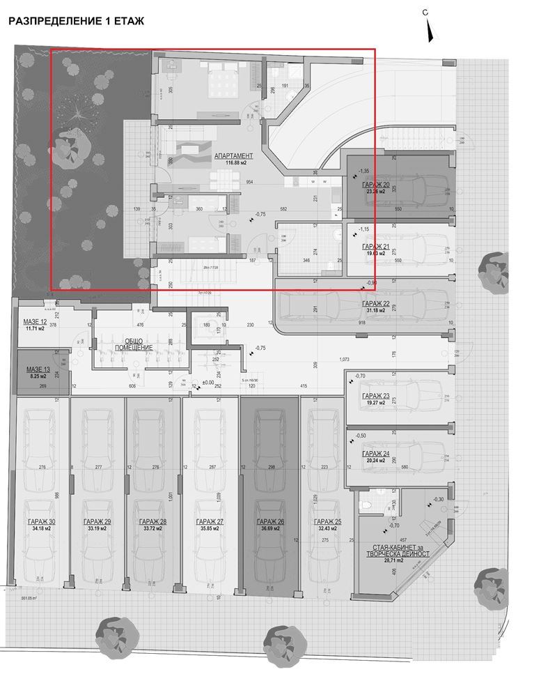 3-СТАЕН АПАРТАМЕНТ - 117 М² В КВ. БАНИШАРА - 0