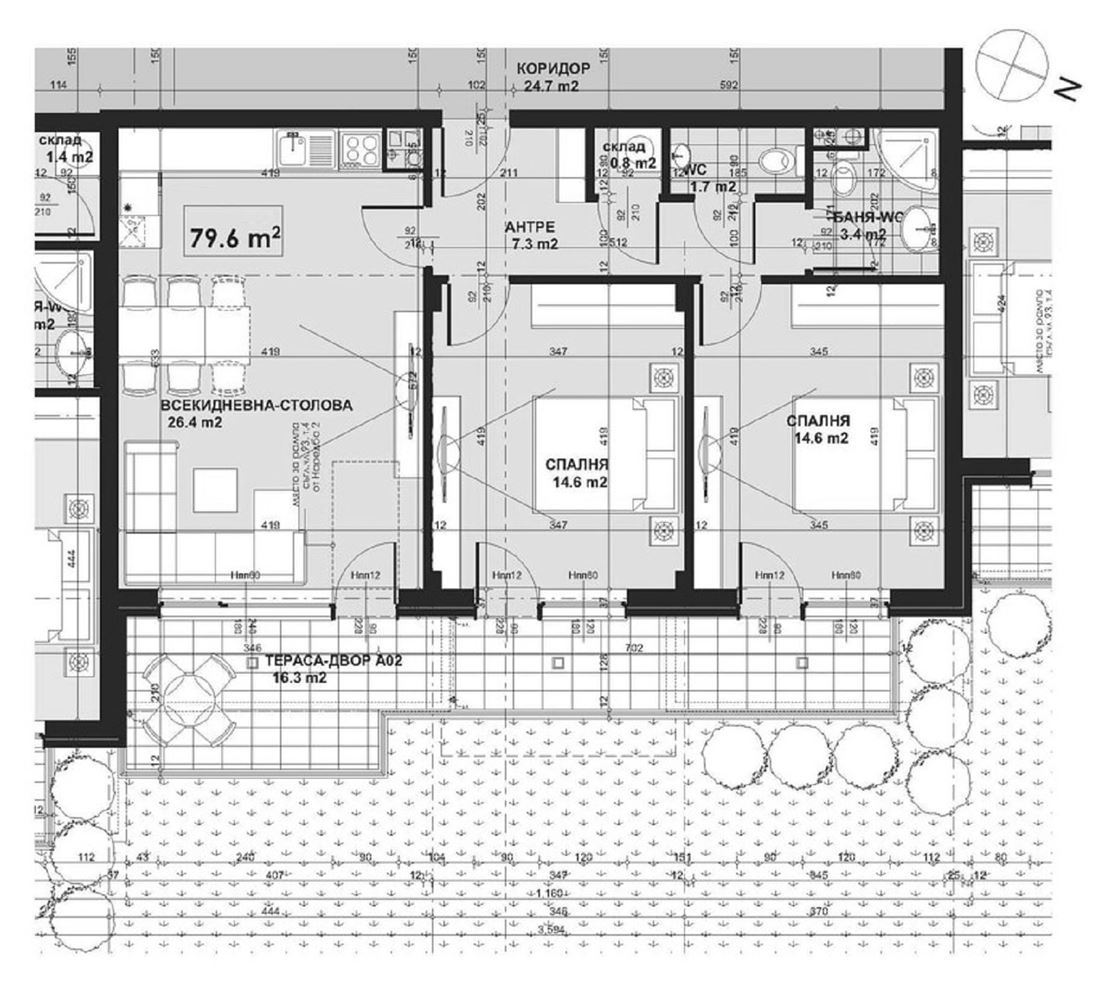 3-СТАЕН АПАРТАМЕНТ 90 М2 В КВ. МАЛИНОВА ДОЛИНА - 0