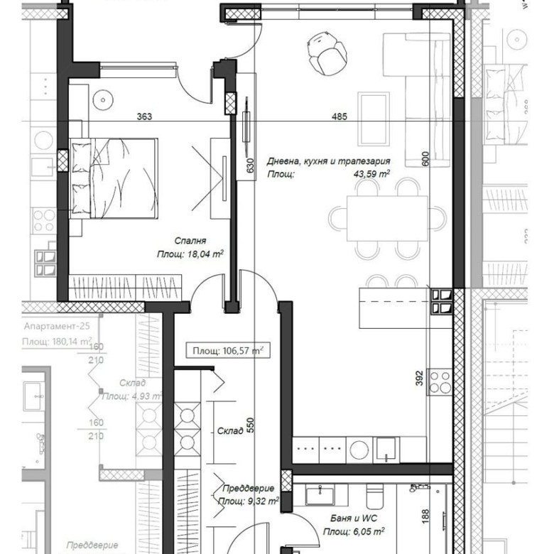 2-СТАЕН АПАРТАМЕНТ 126 М² ДО МЕТРОСТАНЦИЯ КОНСТАНТИН ВЕЛИЧКОВ - 0