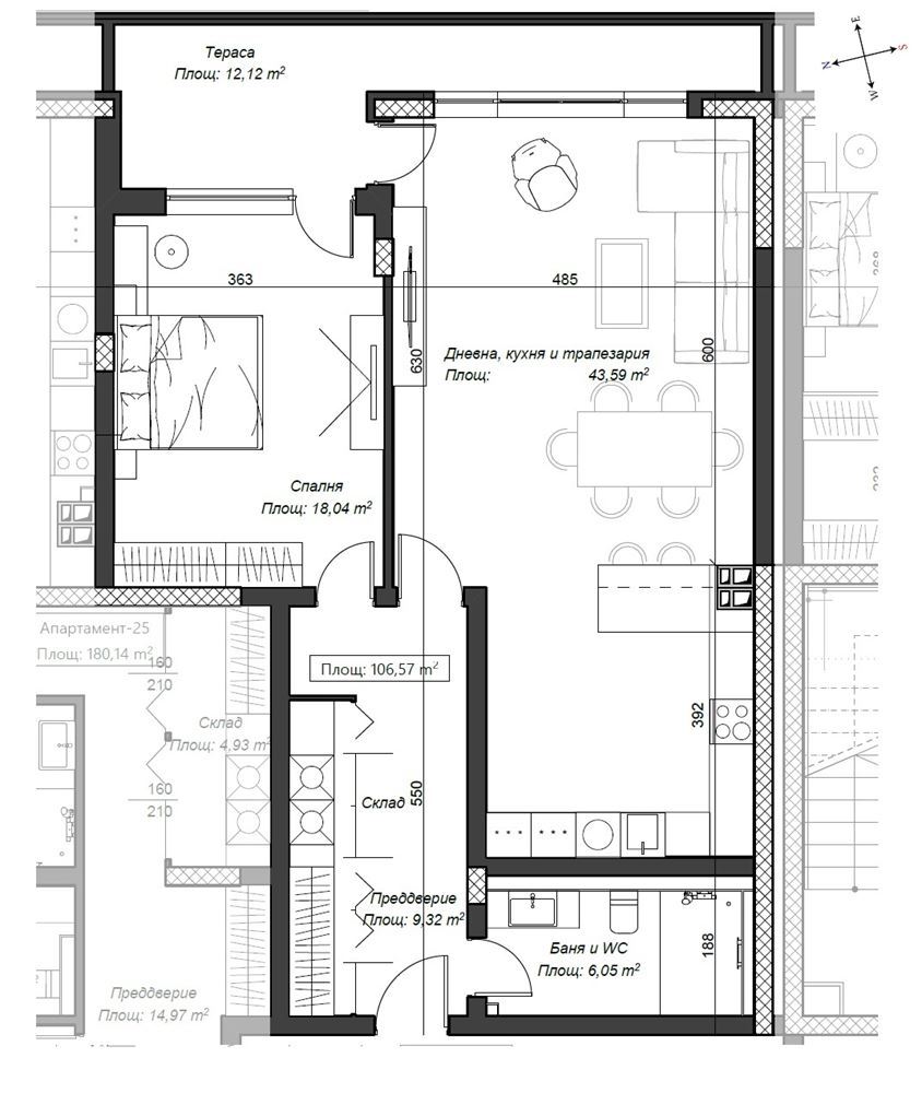 2-СТАЕН АПАРТАМЕНТ 126 М² ДО МЕТРОСТАНЦИЯ КОНСТАНТИН ВЕЛИЧКОВ - 0