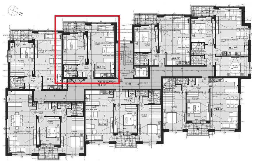 2-СТАЕН АПАРТАМЕНТ 76 М2 В КВ. МАЛИНОВА ДОЛИНА - 0