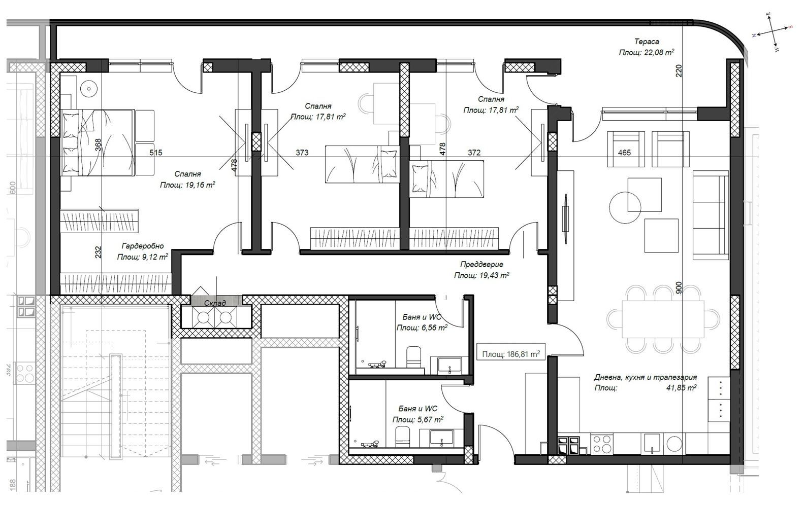 4-СТАЕН АПАРТАМЕНТ 221 М² ДО МЕТРОСТАНЦИЯ КОНСТАНТИН ВЕЛИЧКОВ - 0