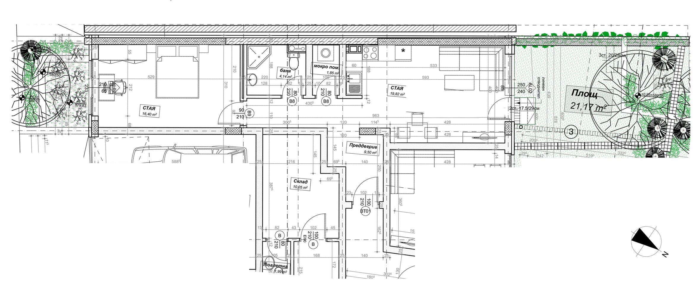 2-СТАЕН АПАРТАМЕНТ 80 М² БЛИЗО ДО ЮЖНИЯ ПАРК - 0