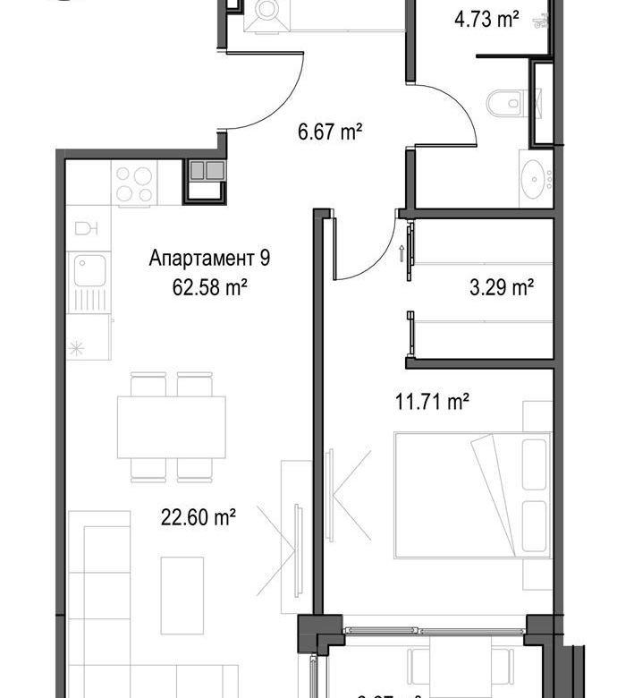 2-СТАЕН АПАРТАМЕНТ 76 М² В МАНАСТИРСКИ ЛИВАДИ ИЗТОК - 0