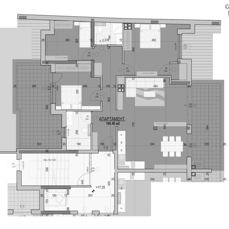 4-СТАЕН АПАРТАМЕНТ - 181 М² В КВ. БАНИШОРА - 0