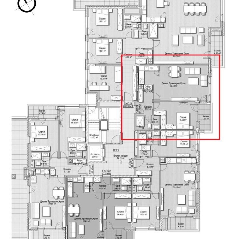2-СТАЕН АПАРТАМЕНТ 88 М² ДО МЕТРОСТАНЦИЯ ВИТОША - 0