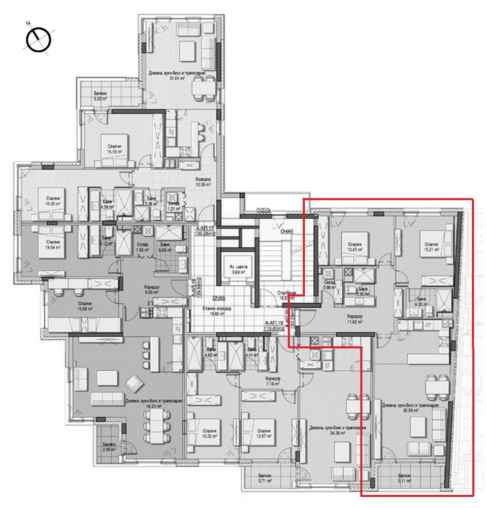 3-СТАЕН АПАРТАМЕНТ 131 М² ДО МЕТРОСТАНЦИЯ ВИТОША - 0