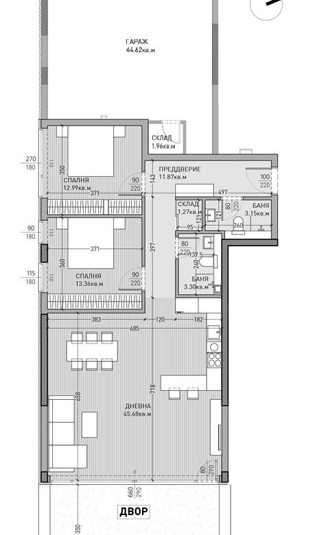3-СТАЕН АПАРТАМЕНТ 127 М² С ДВОР И ГАРАЖ В ПОЛИТЕ НА ВИТОША - 0