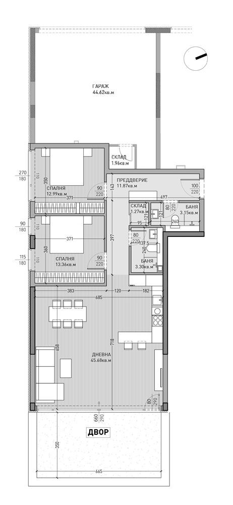 3-СТАЕН АПАРТАМЕНТ 127 М² С ДВОР И ГАРАЖ В ПОЛИТЕ НА ВИТОША - 0
