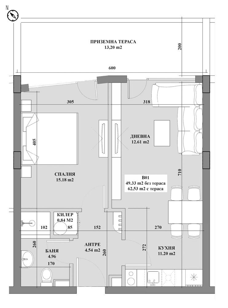 2-СТАЕН АПАРТАМЕНТ 66 М² В ПОЛИТЕ НА ВИТОША - 0
