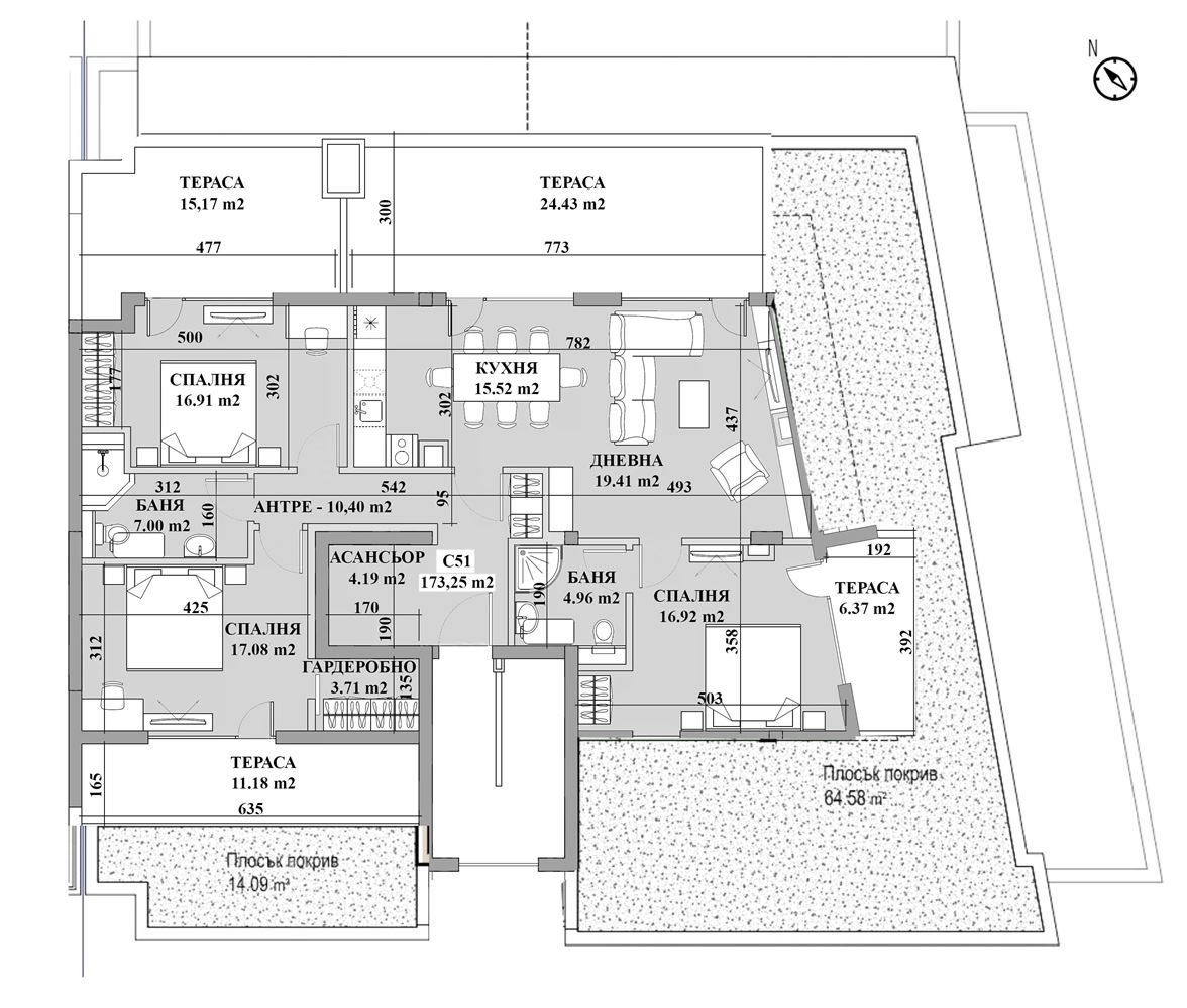 4-СТАЕН АПАРТАМЕНТ 195 М² СЪС ПАНОРАМНА ТЕРАСА 80 М² В ПОЛИТЕ НА ВИТОША - 0