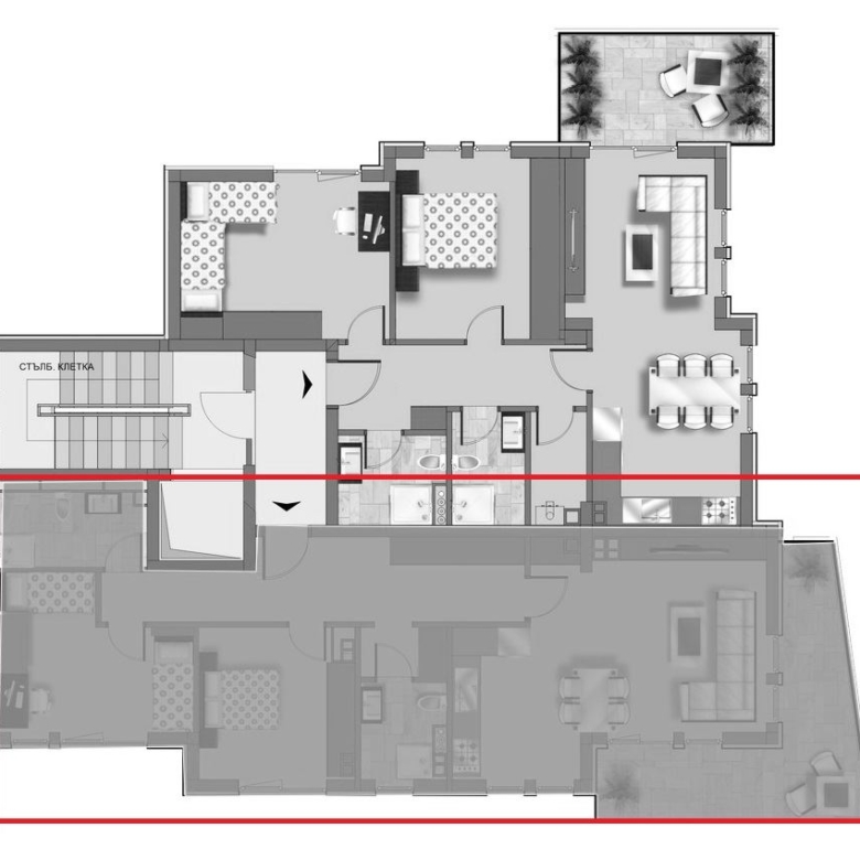 3-СТАЕН АПАРТАМЕНТ 126 М² С ПАНОРАМНА ТЕРАСА ДО НБУ - 0