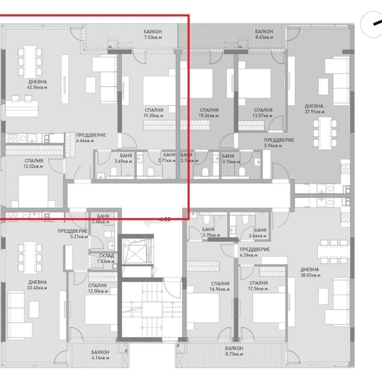 3-СТАЕН АПАРТАМЕНТ 133 М² В ПОЛИТЕ НА ВИТОША - 0