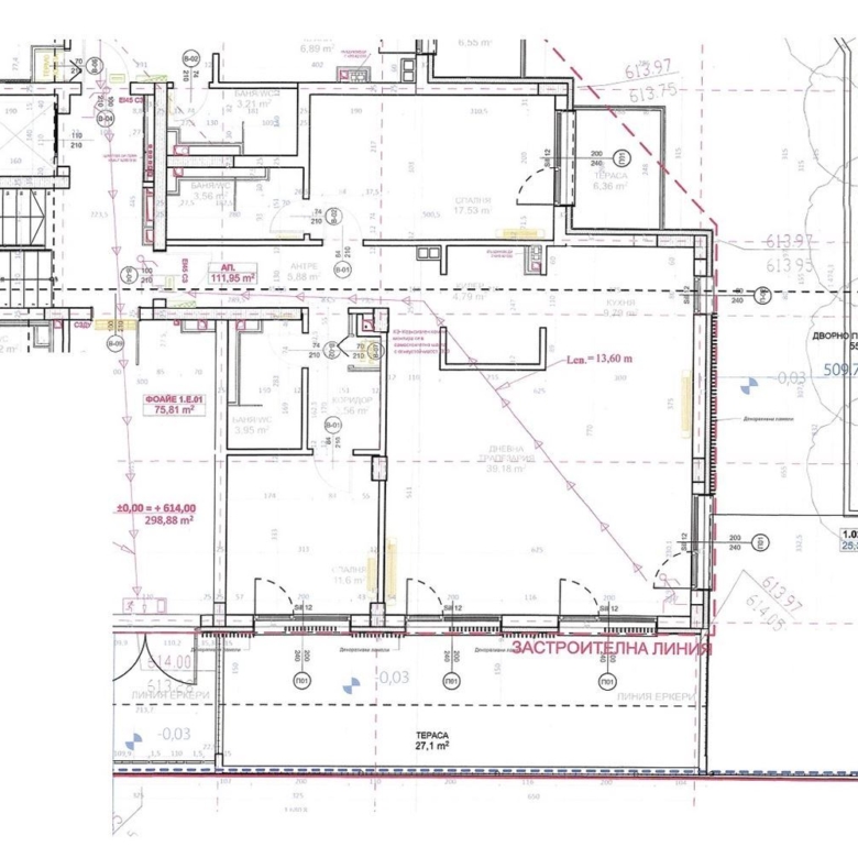 3-СТАЕН АПАРТАМЕНТ 130 М² СОБСТВЕН ДВОР 110 М² В КВ. ПАВЛОВО - 0