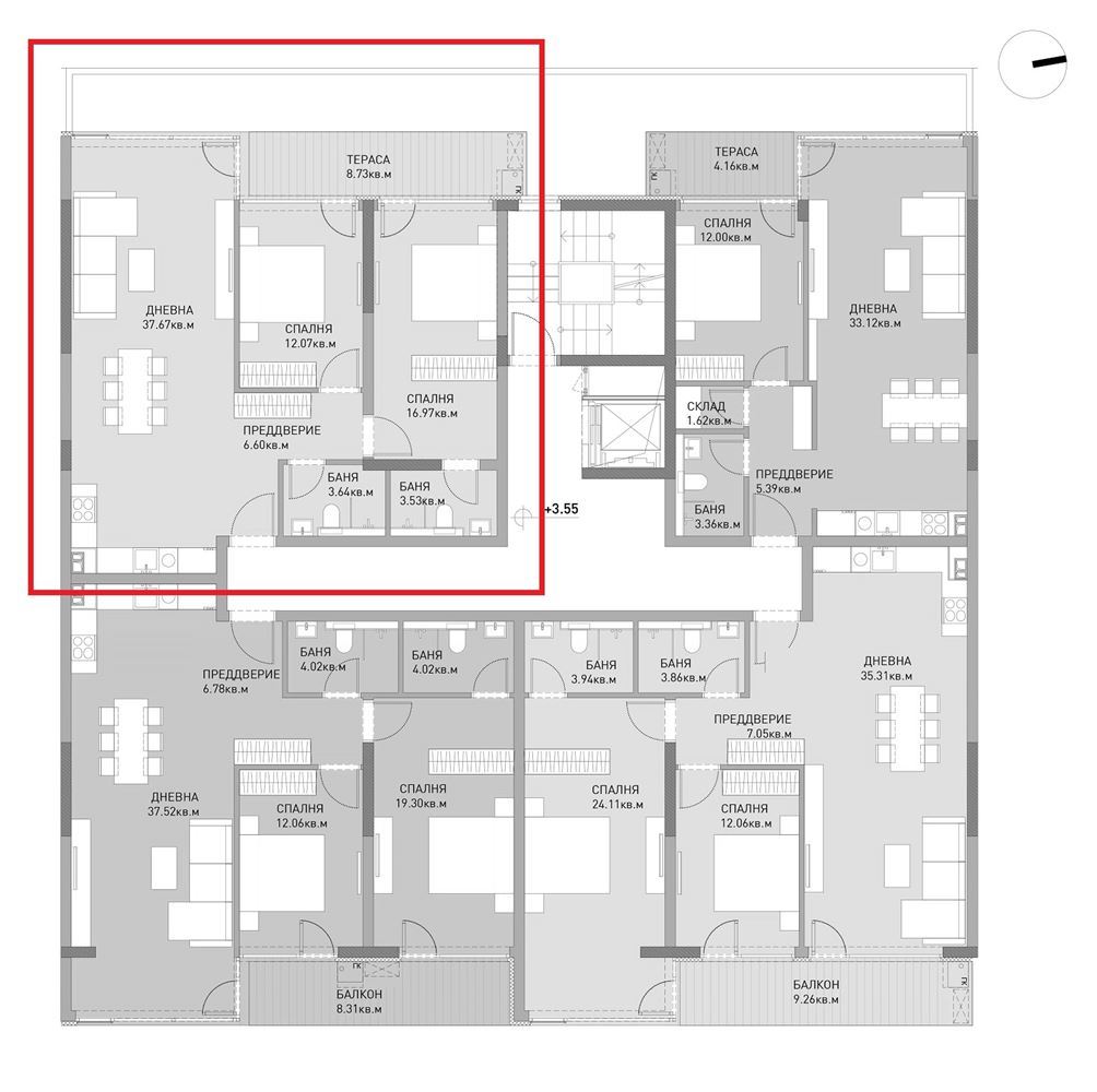 3-СТАЕН АПАРТАМЕНТ 122 М² В ПОЛИТЕ НА ВИТОША - 0