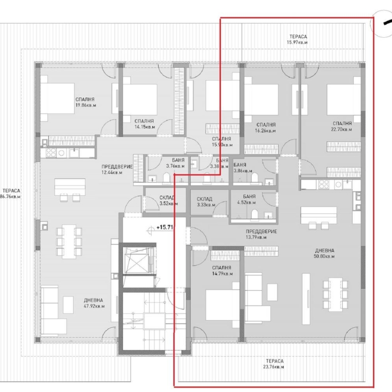 4-СТАЕН АПАРТАМЕНТ 175 М² С ПАНОРАМНА ТЕРАСА В ПОЛИТЕ НА ВИТОША - 0