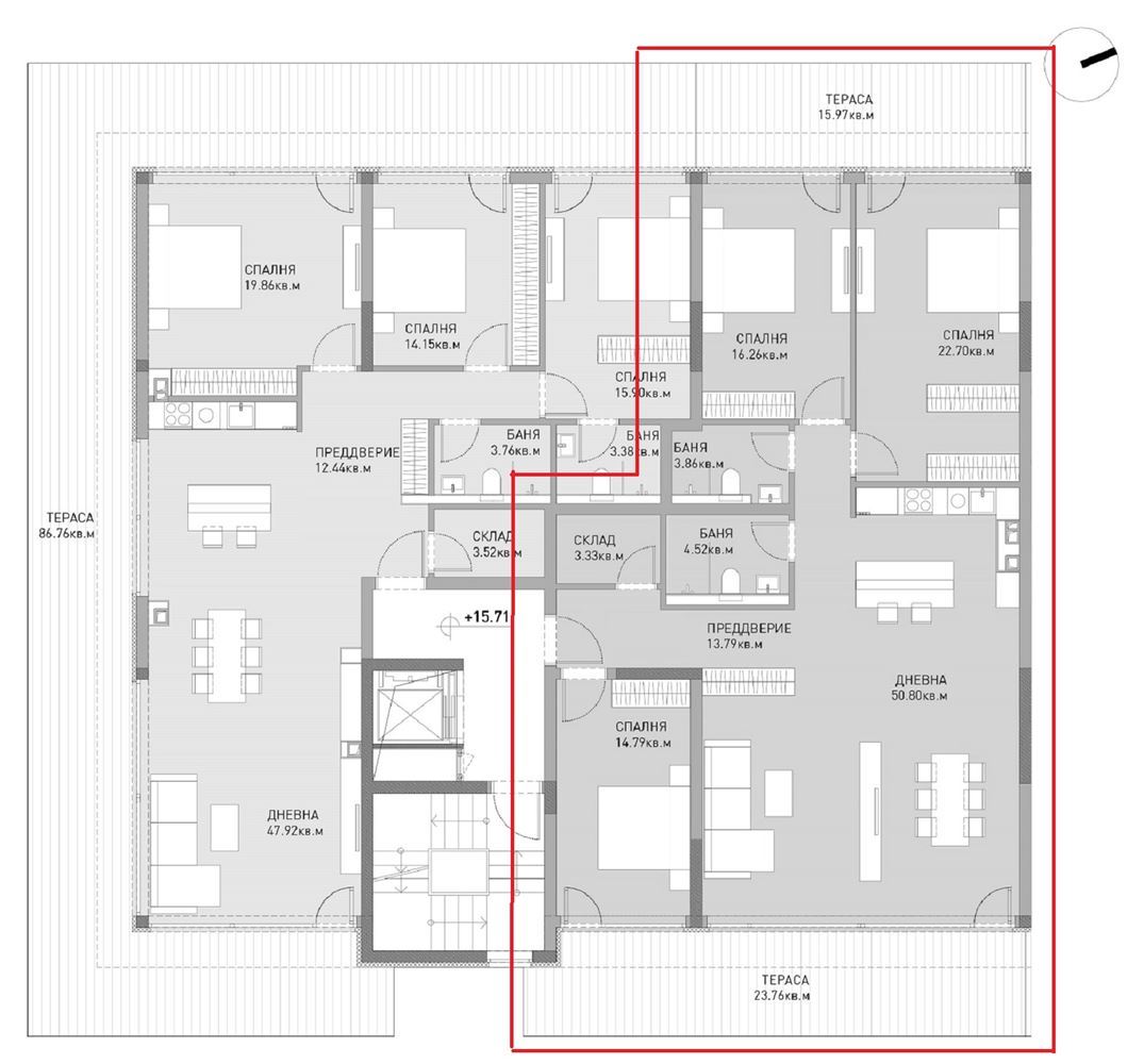 4-СТАЕН АПАРТАМЕНТ 175 М² С ПАНОРАМНА ТЕРАСА В ПОЛИТЕ НА ВИТОША - 0