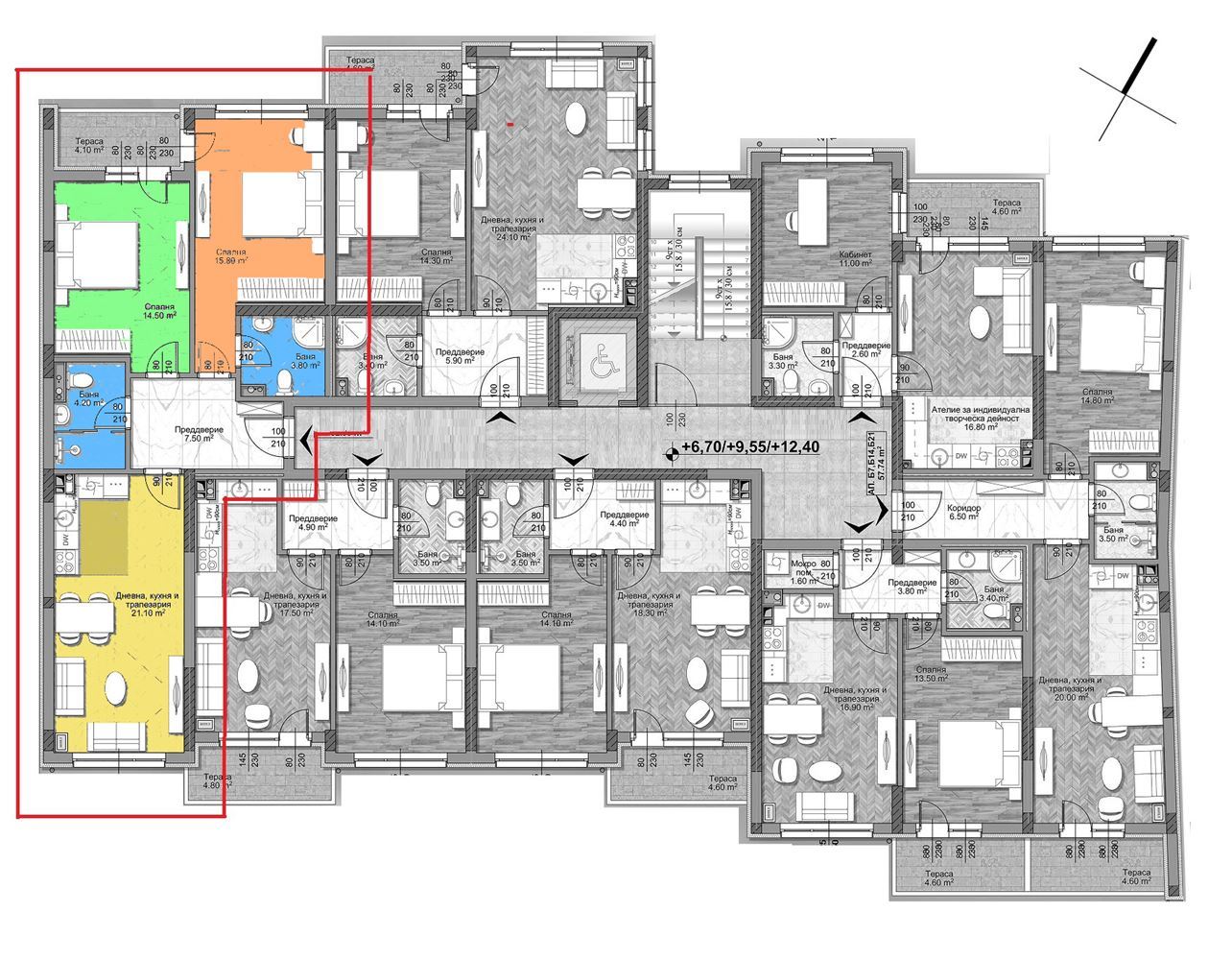 3-СТАЕН АПАРТАМЕНТ 101 М² ДО МЕТРОСТАНЦИЯ МИЗИЯ - 0