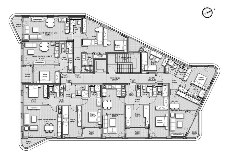 3-СТАЕН АПАРТАМЕНТ 118 М² ДО ЗООПАРКА - 0