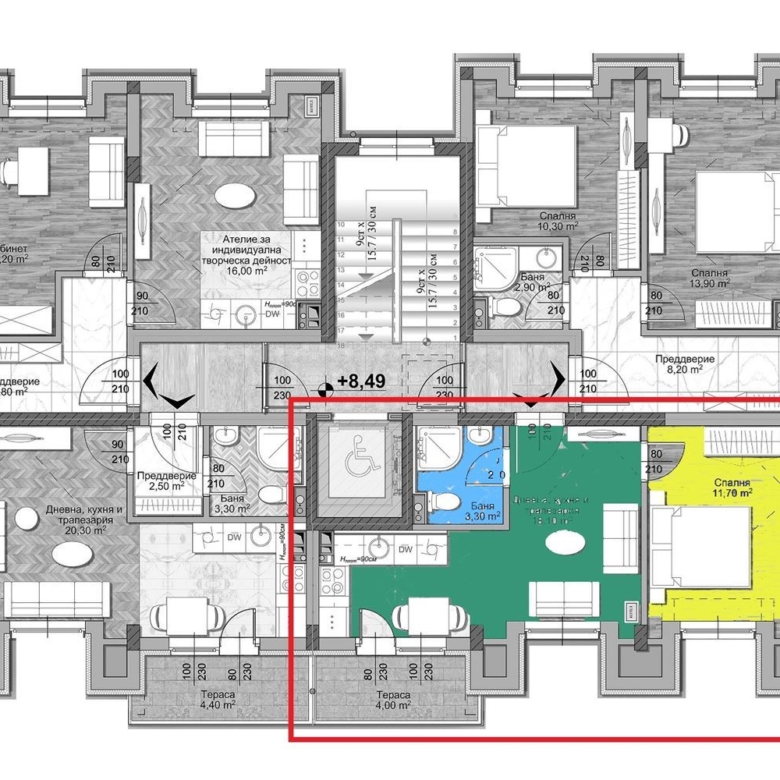 2-СТАЕН АПАРТАМЕНТ 73 М² ДО МЕТРОСТАНЦИЯ МИЗИЯ - 0