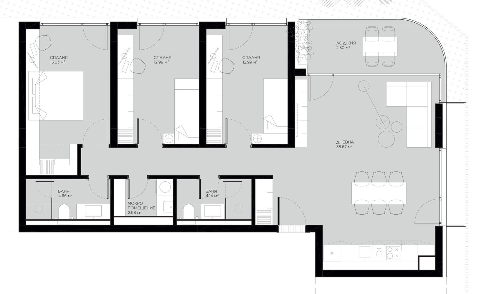 4-СТАЕН АПАРТАМЕНТ 156 М² ДО МЕТРОСТАНЦИЯ МИЗИЯ - 0