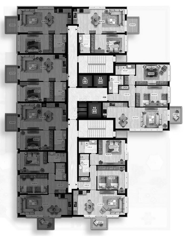 3-СТАЕН АПАРТАМЕНТ 148 М² В ПОЛИГОНА - 0