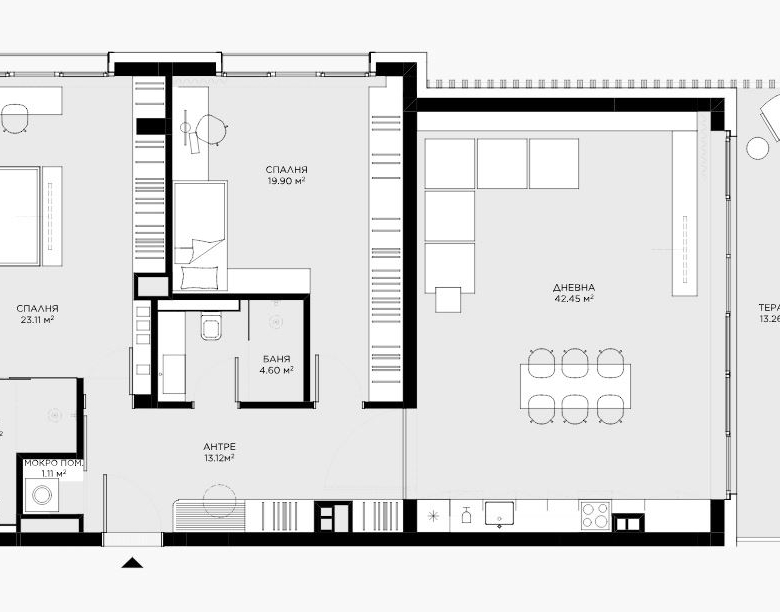 3-СТАЕН АПАРТАМЕНТ 147 М² ДО МЕТРОСТАНЦИЯ МЕДИЦИНСКА АКАДЕМИЯ - 0
