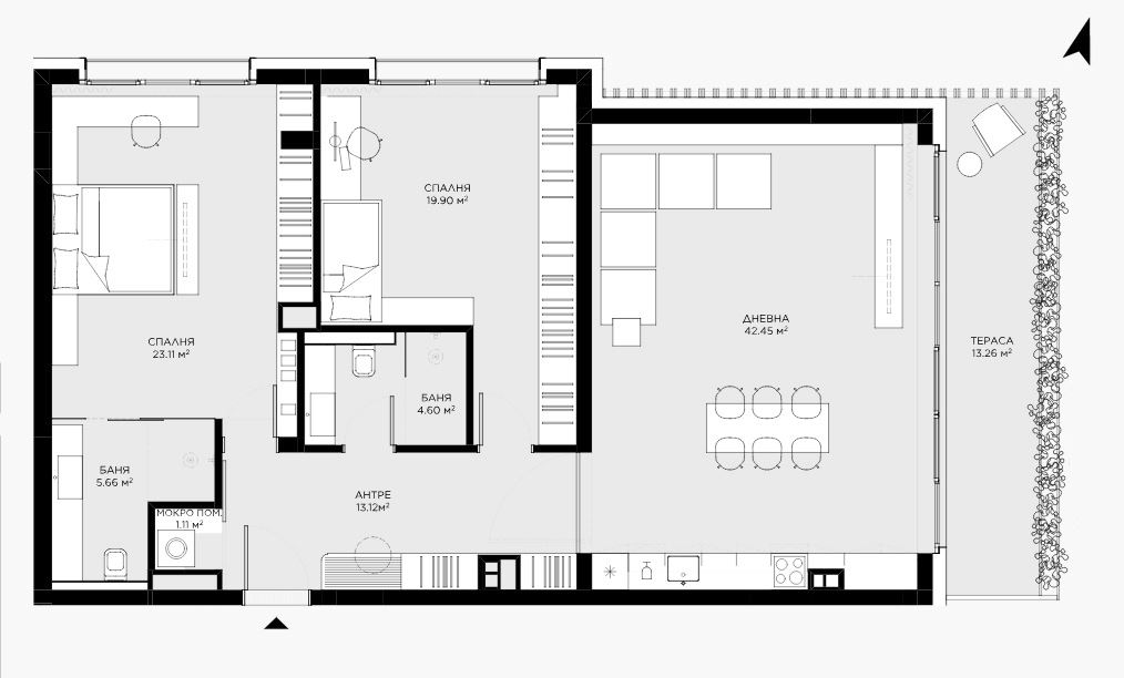3-СТАЕН АПАРТАМЕНТ 147 М² ДО МЕТРОСТАНЦИЯ МЕДИЦИНСКА АКАДЕМИЯ - 0